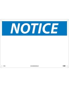 National Marker N1 Blank "NOTICE" Sign