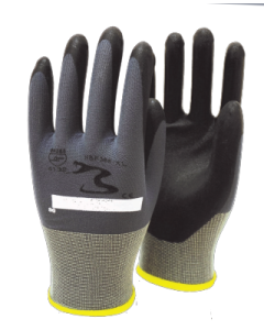 Seattle Glove NBF388 Premium grade, gray nylon shell with black nitrile foam palm (Sold by the dozen)