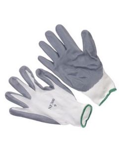 Seattle Glove Grey nitrile foam dipped Gloves, palm coated, nylon knit liner (Sold by the dozen)