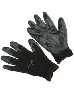Seattle Glove NF500BB Black nitrile dipped, palm coated, black nylon liner Gloves (Sold by the dozen)