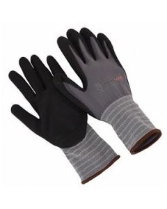 Seattle Glove NMF506 15G grey nylon,black nitrile micro-foam,palm coated Gloves (Sold by the dozen)