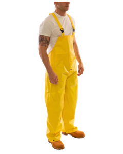 Tingley O56107 Yellow Double coated PVC on polyester DuraScrim Overalls - Fly Front