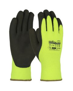 PIP 41-1405 Powergrab Thermo A2 Hivis Yellow Acrylic Terry Glove Latex MicroGrip