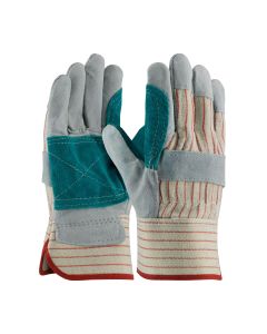 PIP 85-7512J Double Palm Economy Split Cowhide Leather Gloves