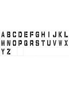 National Marker PML4 Individual Character Stencil 4" Letter Set