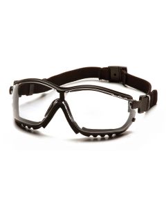 Pyramex V2G H2X Goggles with Black Strap/Temples