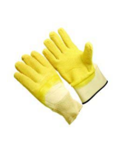 Seattle Glove R8870J Supported Yellow Rubber Palm Coat, Knit Wrist (Sold by the dozen)