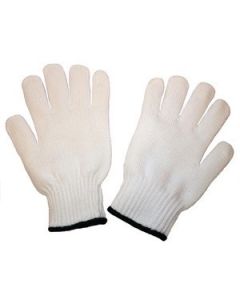 Seattle Glove S-0320 Medium weight, bleached cotton/polyester string knit Gloves (sold by the dozen)