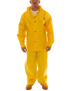 Tingley S56307 Yellow Double coated PVC on polyester FR DuraScrim 3-Piece Suit