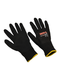 Seattle Glove SBNCR6 HPPE Black Nitrile Sandy Form Palm Coated Gloves (sold by the dozen)