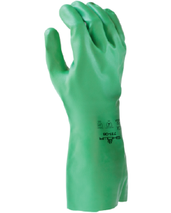 Showa 15 Mil Unsupported Flock Lined Biodegradable Chemical Glove 731
