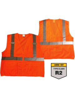 Seattle Glove SV1284FR-RD Class II FR Safety Vest, Red Mesh