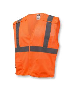 Radians SV4 Economy Hi-Vis Orange Type R Class 2 Breakaway Mesh Safety Vest