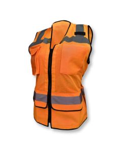 Radians SV59W Hi-Vis Orange Ladies Heavy Duty Class 2 Surveyor Safety Vest