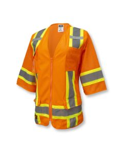 Radians SV63WO Hi-Vis Orange Surveyor Type R Class 3 Women's Safety Vest Front