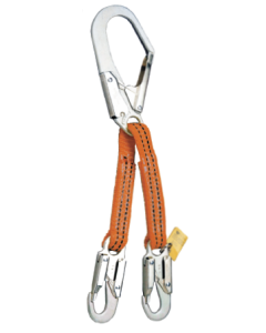 Miller by Honeywell T8221W ANSI Z359-2007 Compliant Web positioning assembly w/2-1/4'' locking rebar snap hook - 3'