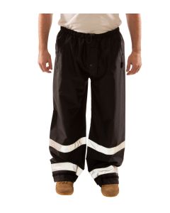 Tingley P24123 Icon Black Breathable Waterproof Pants with Reflective Stripes