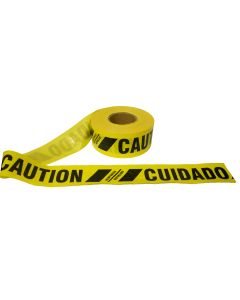 Cordova TR60103 Yellow 6 mil Barricade Tape, CAUTION/CUIDADO