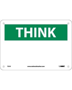 National Marker TS1 "Think" Blank Sign