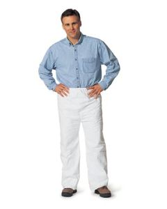 DuPont TY350 Tyvek 400 Pants with Open Ankles and Elastic Waist