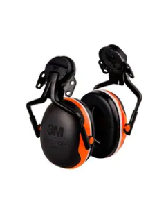 3M PELTOR X4P5E-OR Hard Hat Attached Electrically Insulated Earmuffs NRR 25 dB Orange